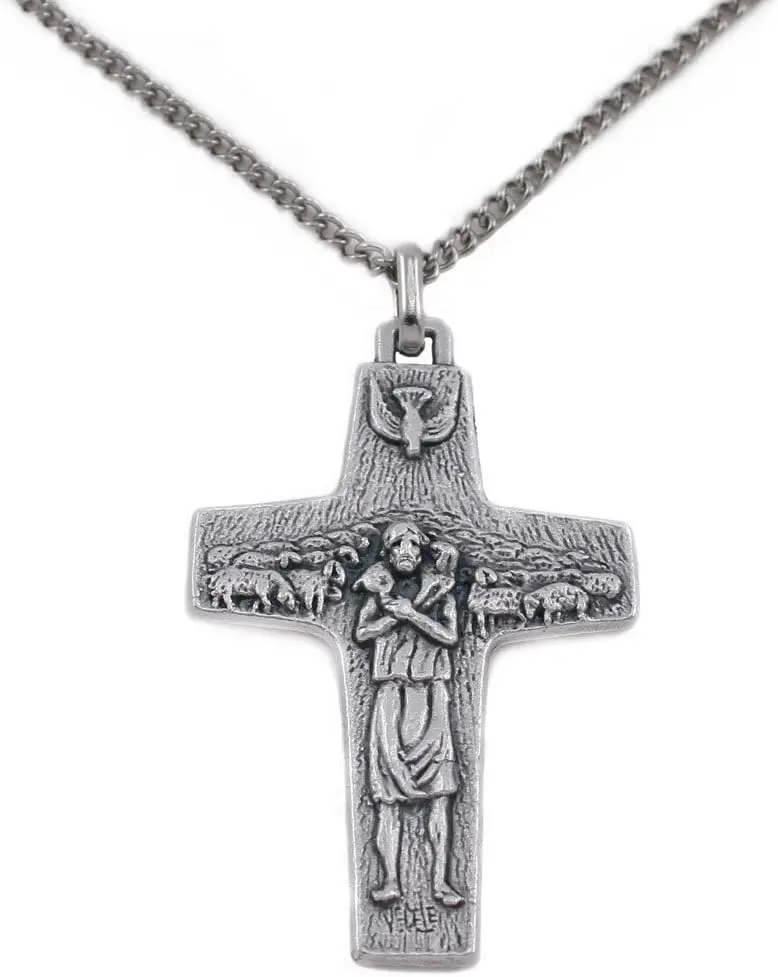 

RosaryMart Pope Francis Pectoral Cross от Велле с цепочкой - 2 дюйма