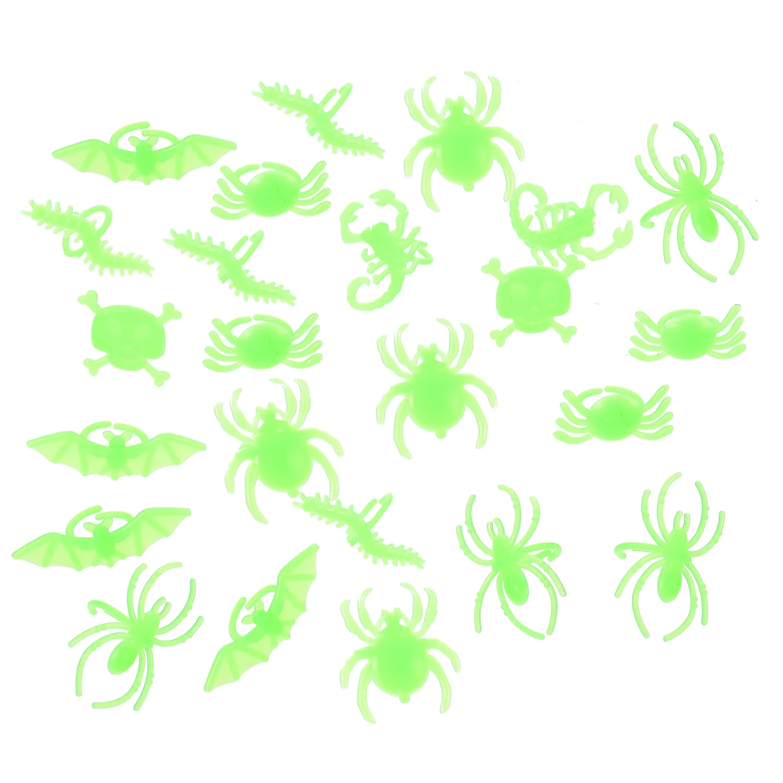 24 Pcs Spider Luminous Insect Ring Child Childrens Toys Children’s Rings for Kids Halloween Plastic Aura Light up Glow