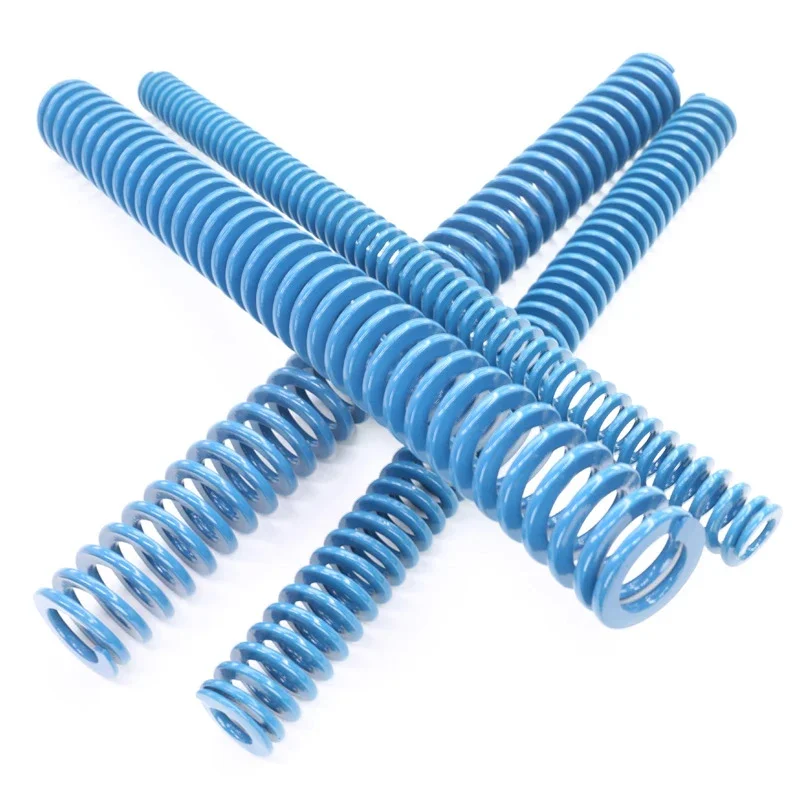 1~10pcs Blue Light Load American Standard Mould Die Spring Spiral Compression Spring OD 6-45mm Length 305mm
