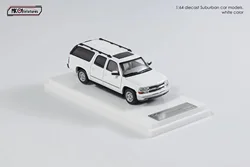 MK Miniatures 1:64 2003 Suburban Diecast Models -white color  Diecast Model Car