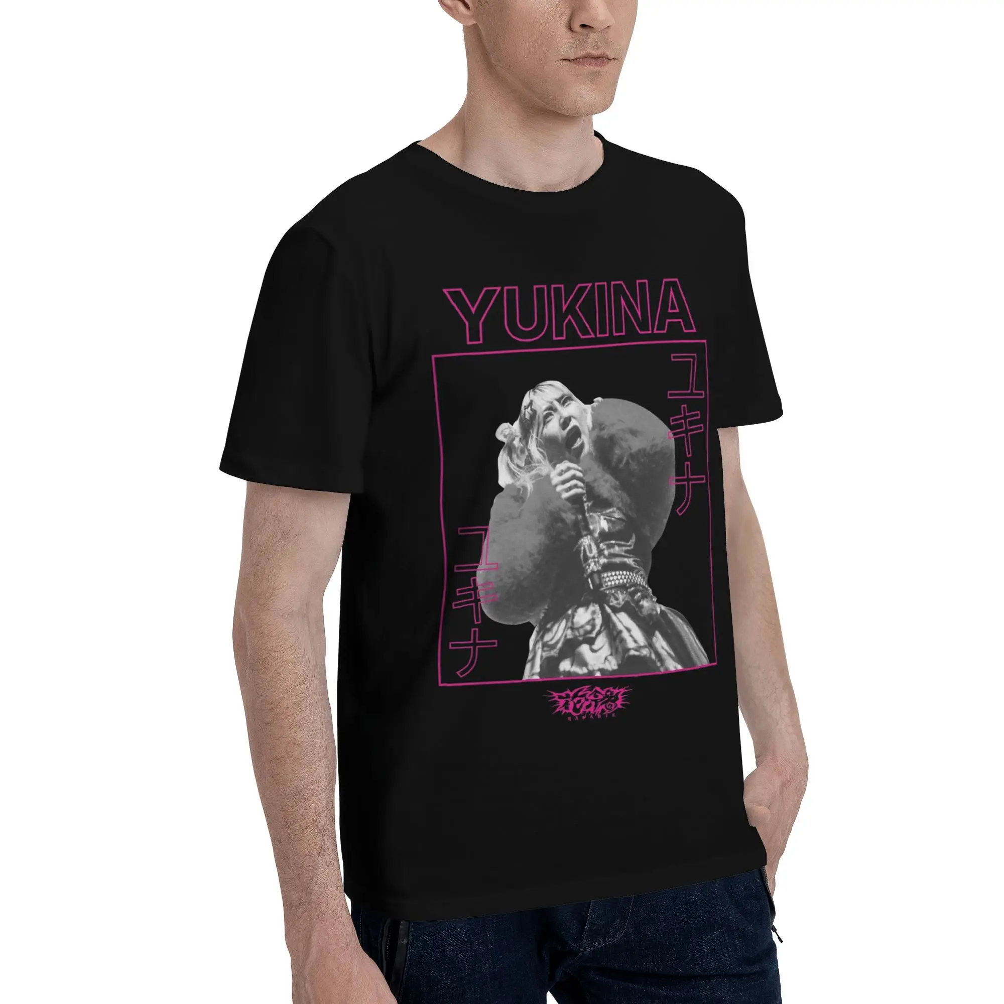 Mens Womens Hanabie Band  T Shirt Pure Cotton Fashion T-Shirt  Clothing Outfits