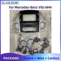 For Mercedes-Benz Vito W447 2014-2020 Car Accessories Matte Interior Middle Console Air Vent Outlet Cover Navigation Frame