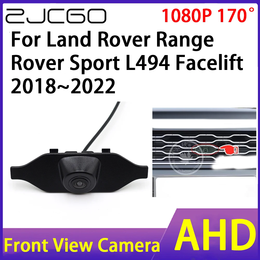 

ZJCGO Car Front View Camera AHD 1080P Waterproof Night Vision CCD for Land Rover Range Rover Sport L494 Facelift 2018~2022