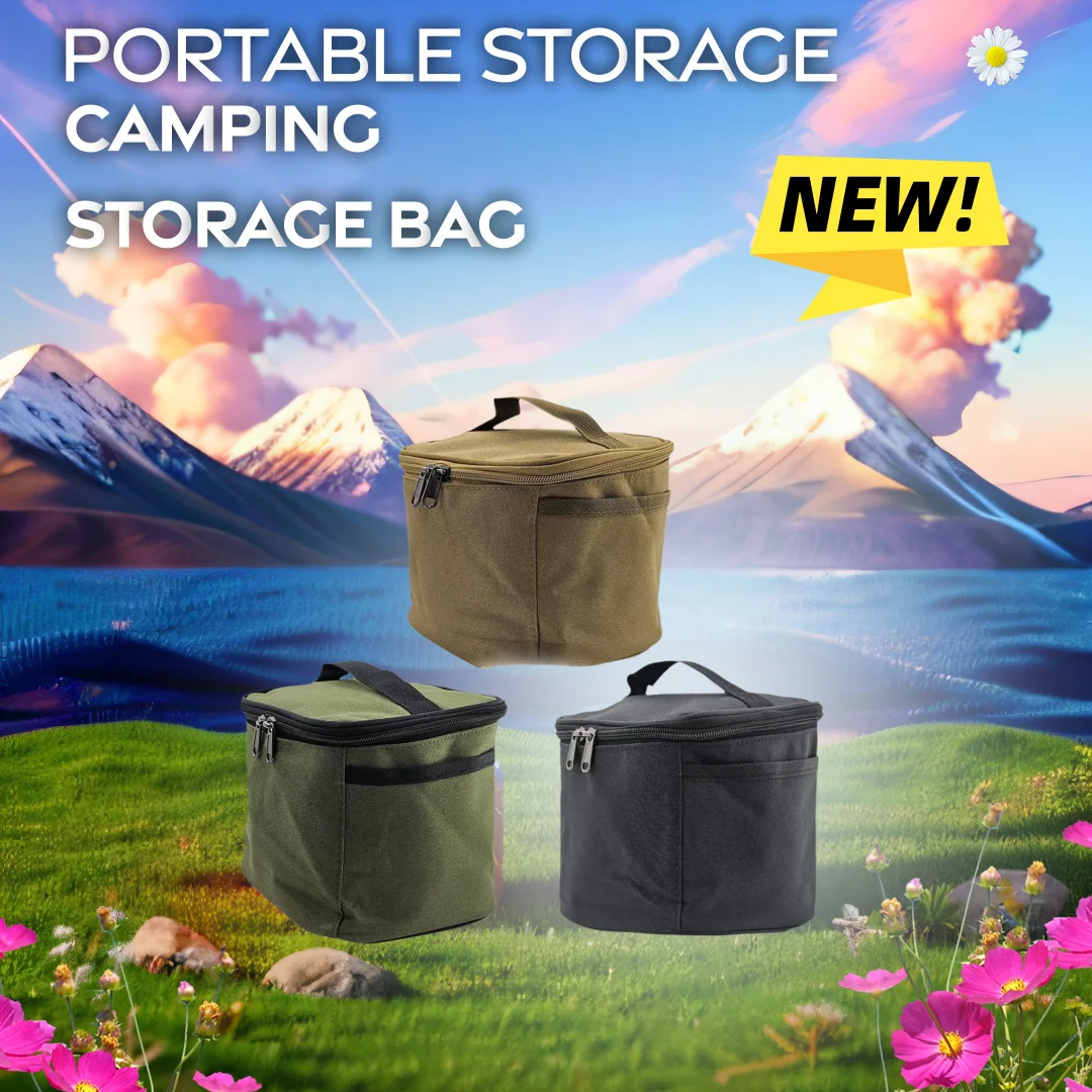 Portable Spice Bag Empty Cooking Picnic Portable Equipment Travel Backpacking Outdoor Tableware Carry Bag Camping Storage Bag