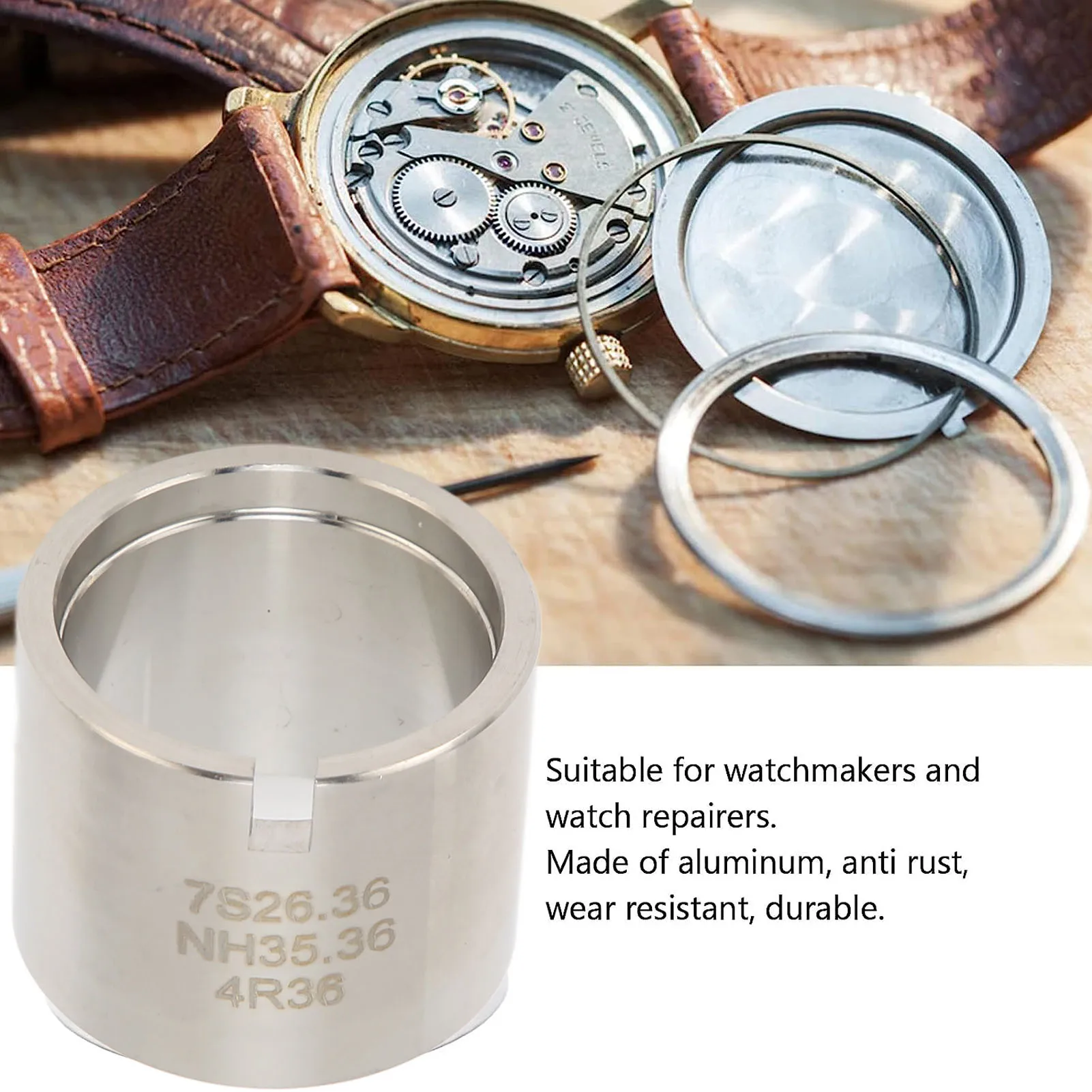 Watch Movement Base Good Fixation High Stability Rust Proof Watch Modding Repair Tool Multi Purpose for SKX007 NH35 36 7S26