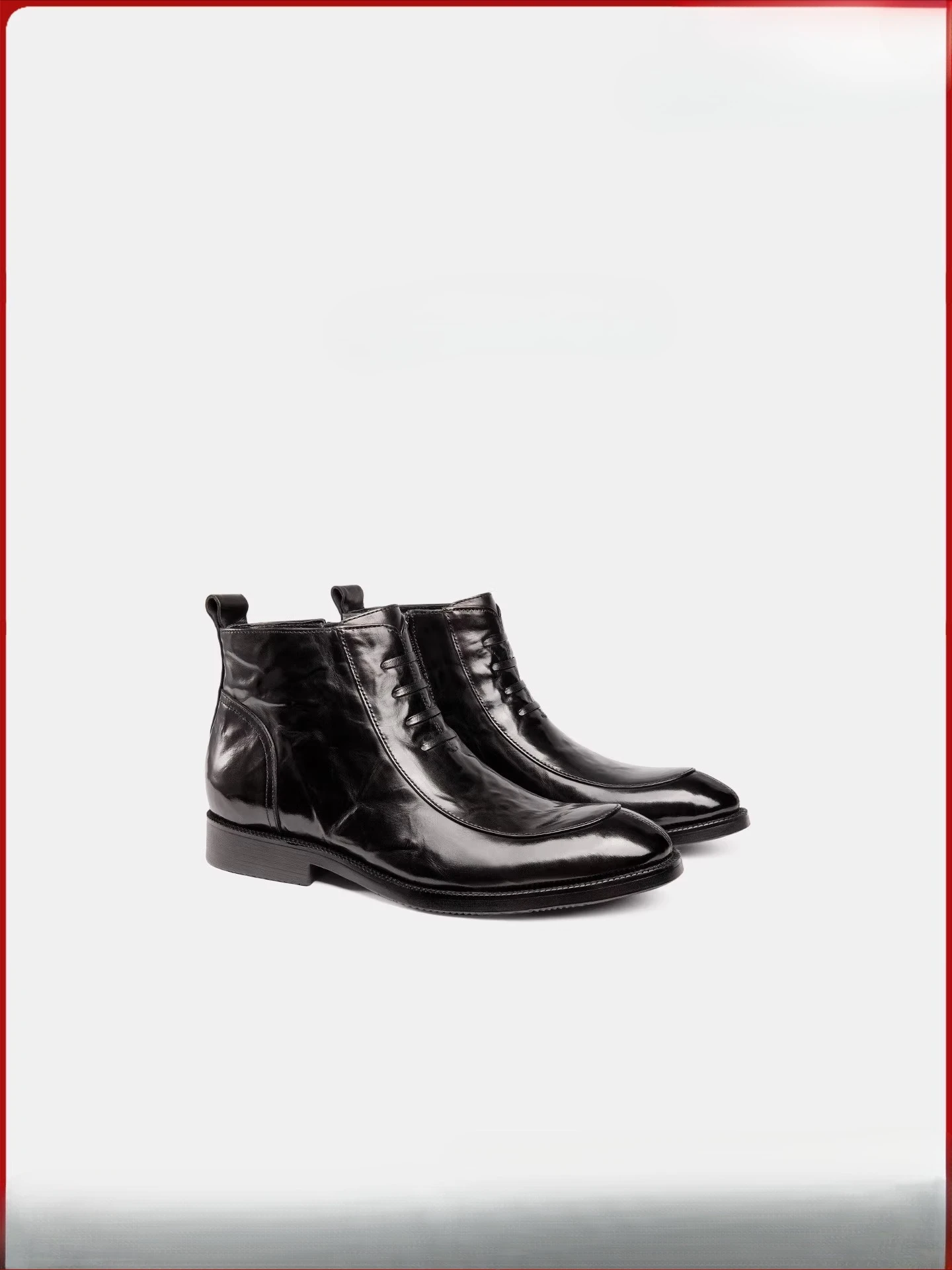 

Autumn and Winter New Leather Men's Chelsea Boots, British Business Casual High-top Short Boots Fashion Men's Shoes