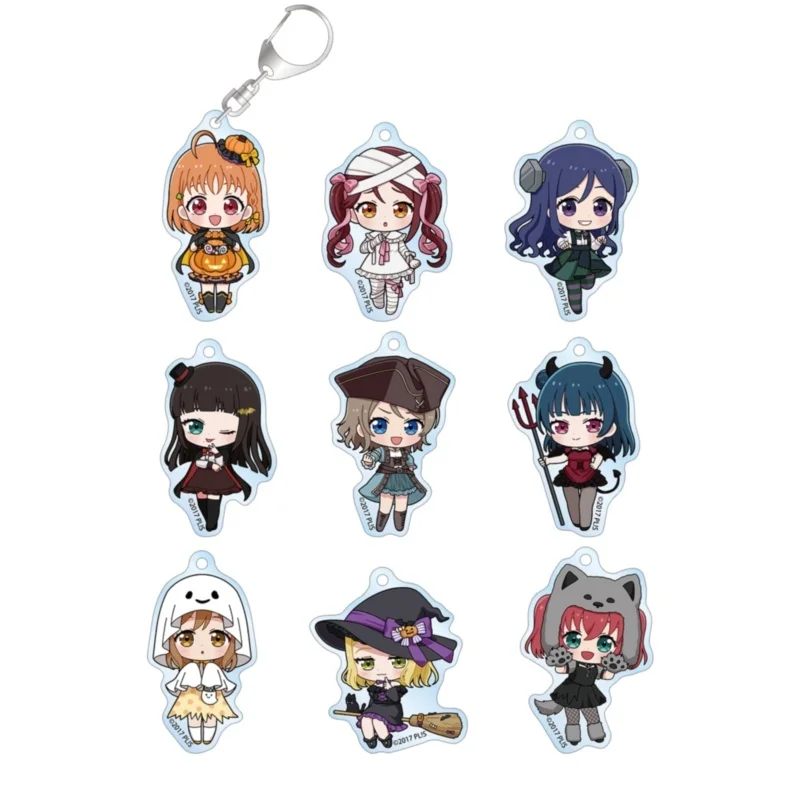 Game Love Live!Sunshine!! Anime Chika Takami Riko Sakurauchi Kanan Matsuura You Watanabe Yoshiko Tsushima Acrylic Keychain