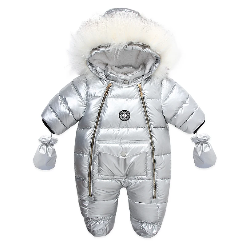 Ircomll Hight Quality Russia Winter Baby Boy Girl Clothes Newborn Romper Toddler Thicken Waterproof Snowsuit Hoodied Outerwear