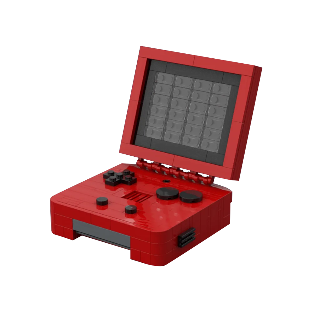 Gobricks MOC Game Boy Advance Yellow SP Building Blocks Games Console DIY Bricks Entertainment System Model Kids Adult Toy Gift