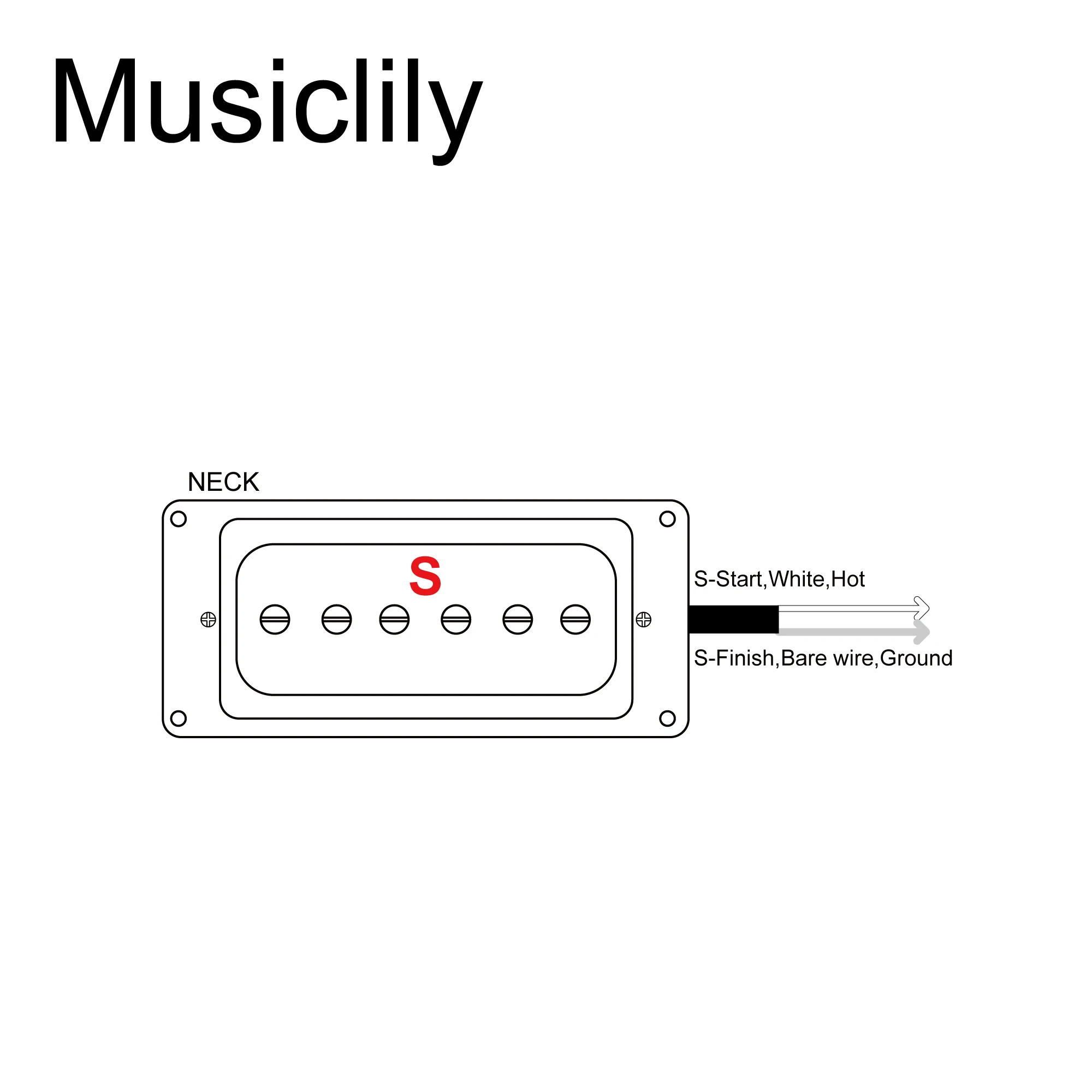 Artec SHA66C Alnico 5 Splendor LP Single Coil Neck Pickup 8K for Les Paul Style Electric Guitar, Chrome/Black