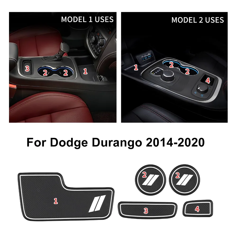 

Non-slip Mat Pad Car Auto Cup Holder Anti Slip Coasters Pads For Dodge Durango 2014-2020 For Charger 2015-2025 Inner Accessories