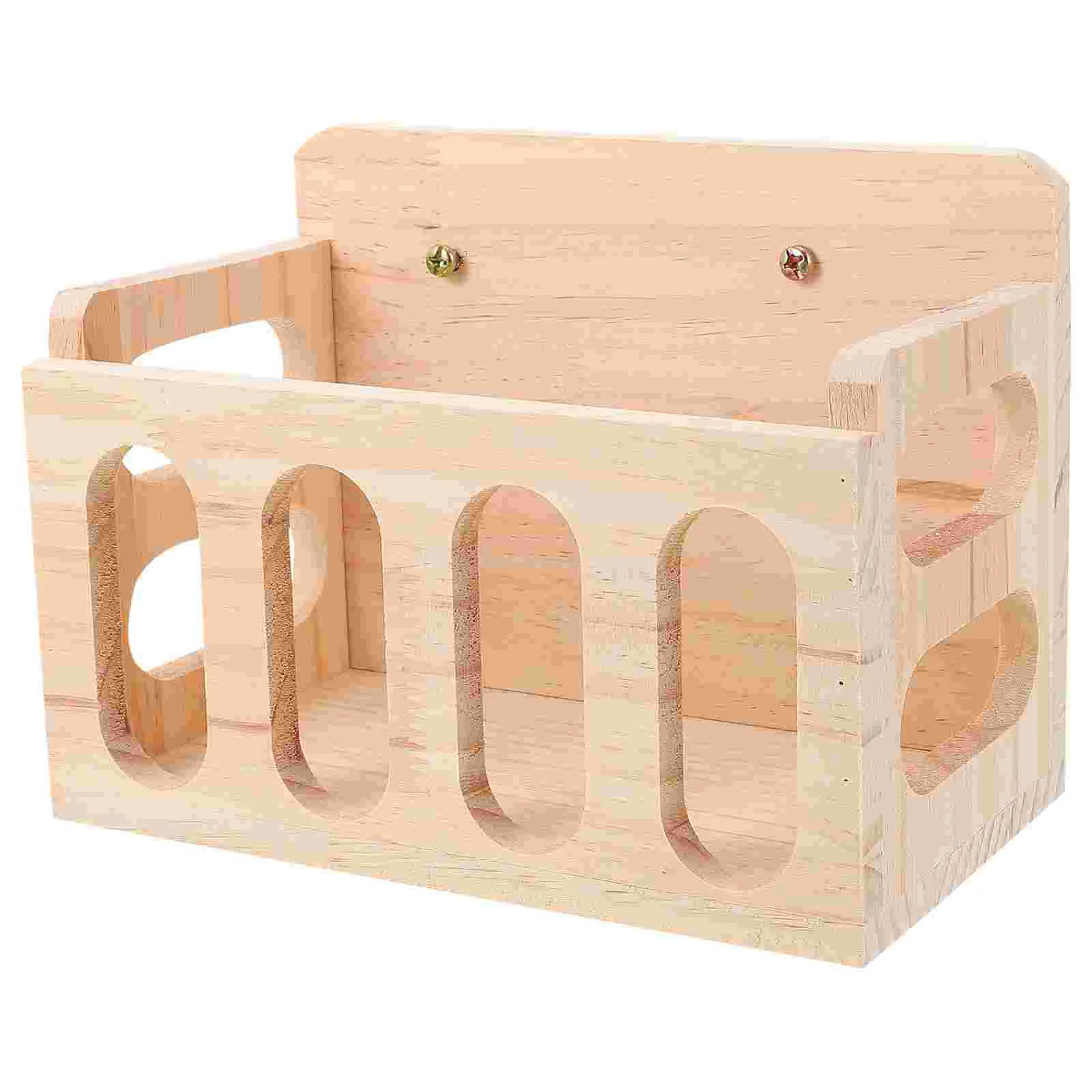 Rabbit Grass Stand Feeder Pet Supplies Wooden Bowl Bunny Small Animal Hutch Outdoor