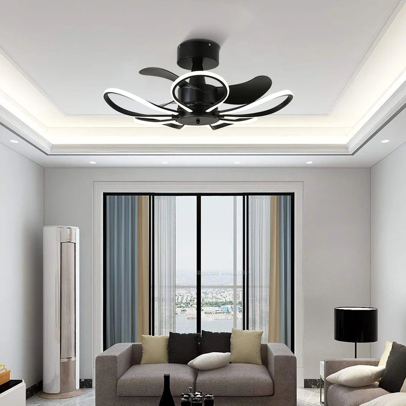 fan ceiling lamp restaurant bedroom fan chandelier Nordic postmodern personality creative new