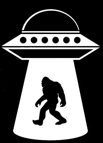 UFO Bigfoot Temptation Fun Vinyl Sticker Bike Motorcycle Accessories KK Decals Waterproof PVC JDM Van Bike Offroad RV A4