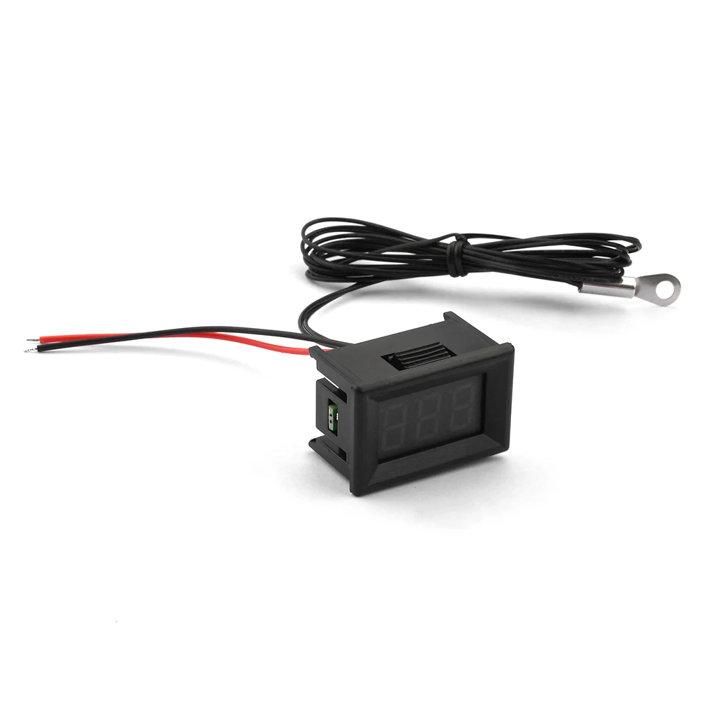 Mini termómetro Digital LCD de 0,36 pulgadas, medidor de Sensor de temperatura de-50 ℃ a 210 ℃, CC 6V, 12V, 24V, instrumentos de medición de