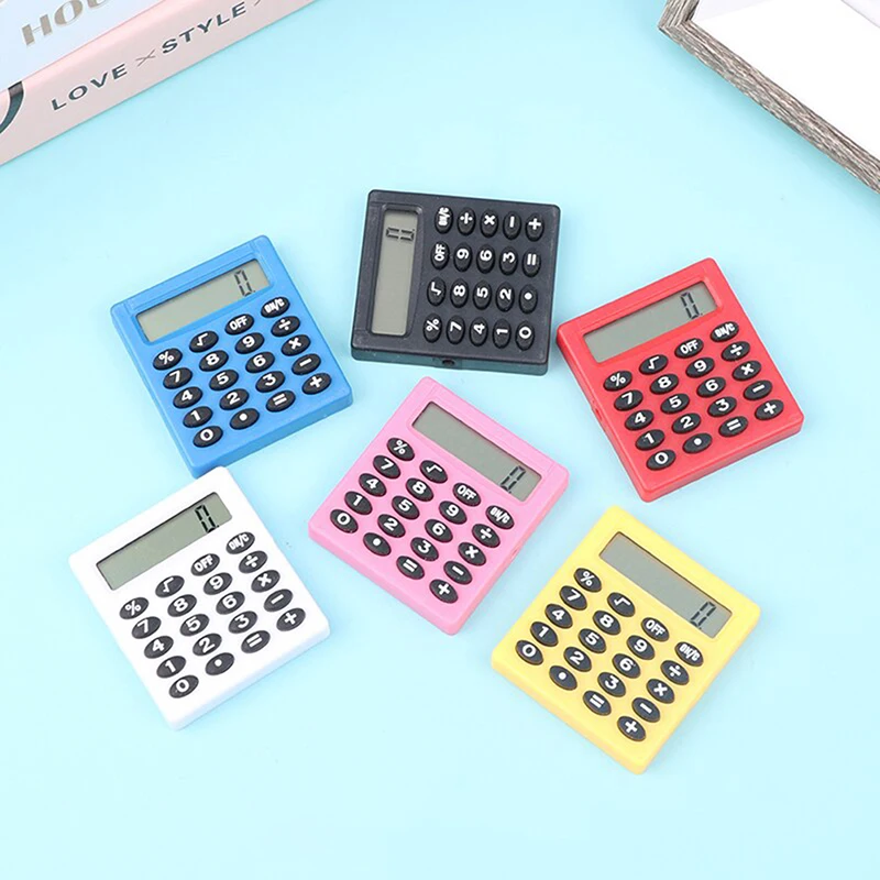 Small Square Calculator Multi-Function Mini Color School Office Electronics Plastic Calculator