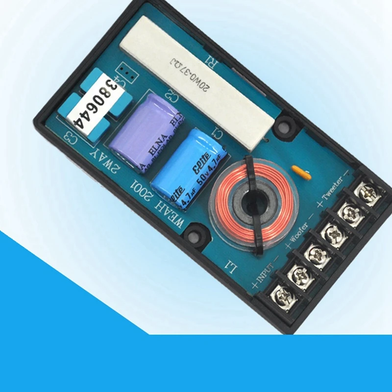 Divisor de frecuencia de coche, placa de circuito de filtro de Audio Hifi, filtro divisor de frecuencia de graves agudos, 2 uds.