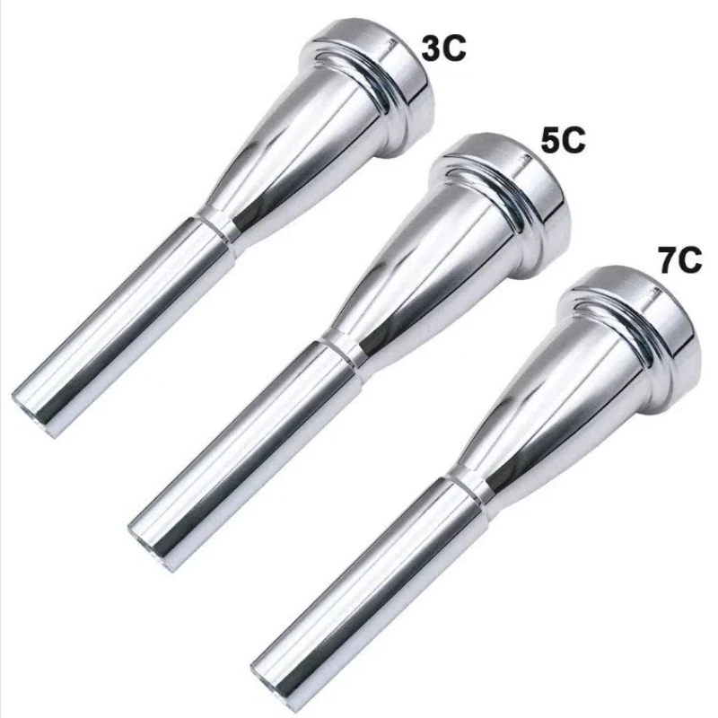 Small Mouth 3C 5C 7C Silver Plated Bullet Head Small Mouth Gold Silver Wind Instrument Accessories