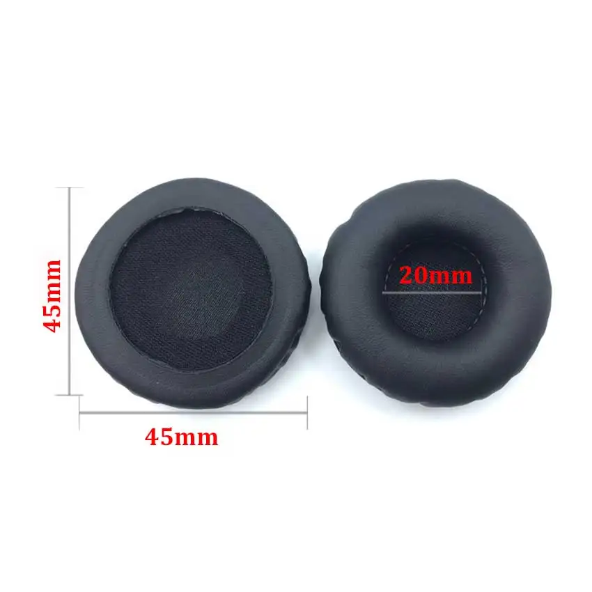 Almohadillas para los oídos, fundas para auriculares, cojín de espuma de cuero de esponja, 40mm, 50mm, 55mm, 60mm, 65mm, 70mm, 75mm, 80mm, 85/90/95/100/105/110mm, 1 Uds.