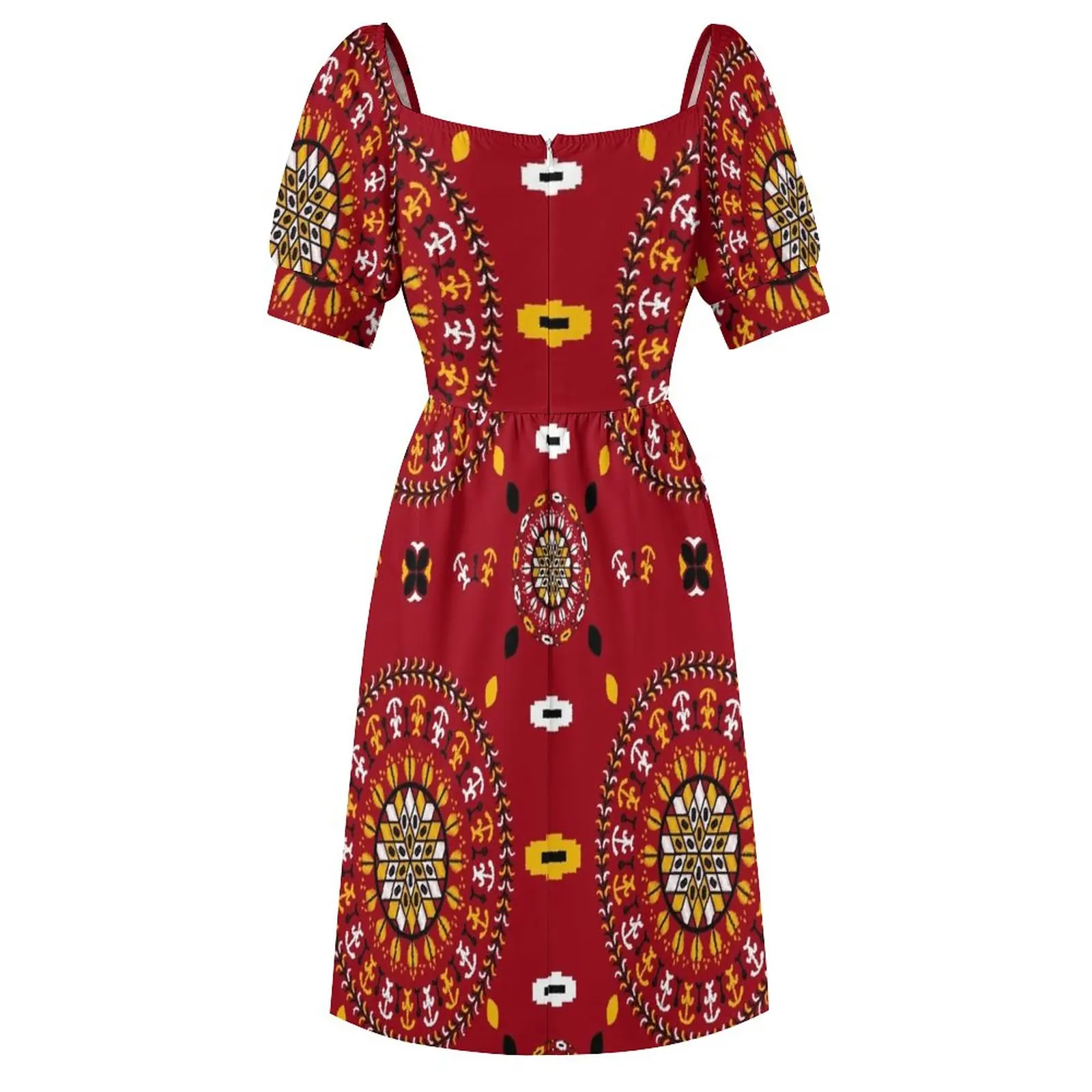 Traditional Turkmen embrodiry pattern Dress Women long dress women party dresses