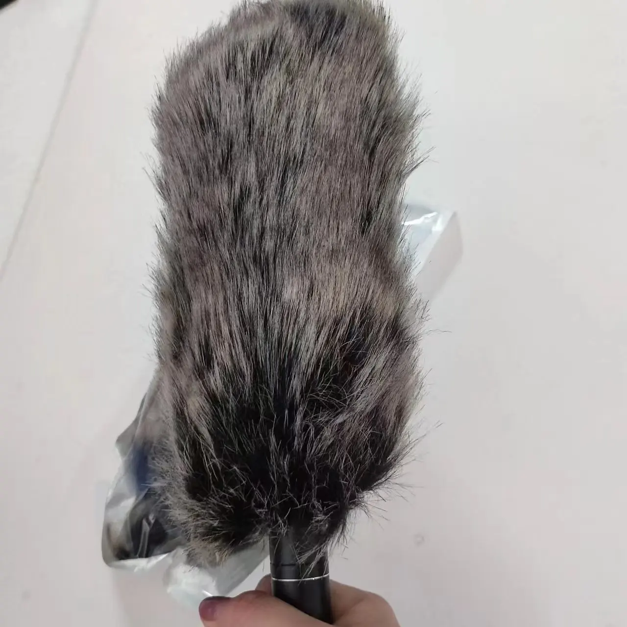 AOSHEN Artificial Rabbit Fur Elastic Closure Deat Cat Outdoor Wind Muff Windscreen Shield for Boom Pole Mic Foam