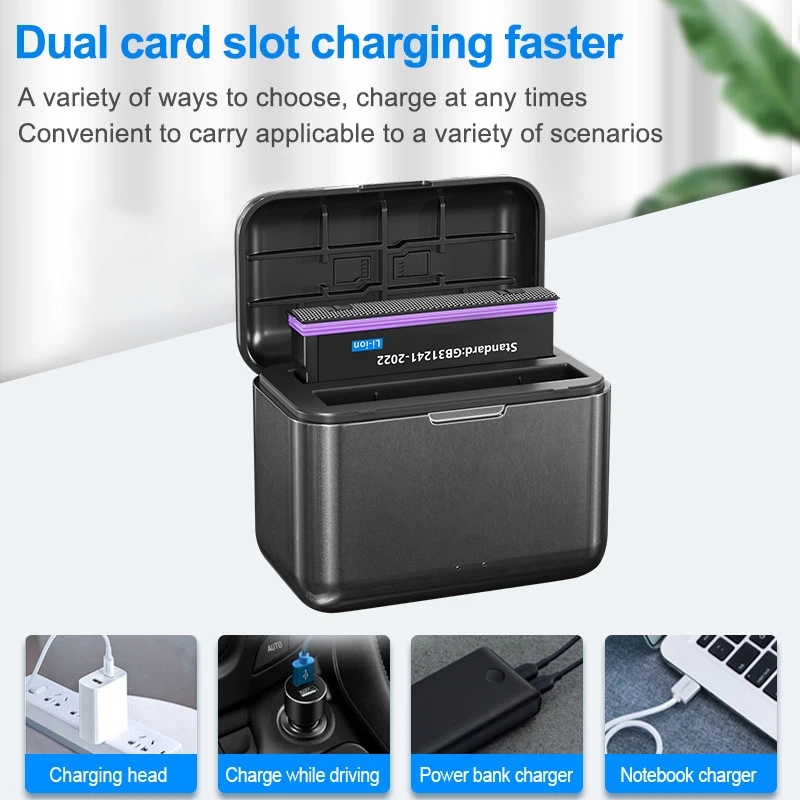 HQIX pour batterie chargeur d'appareil photo lnsta360 X5