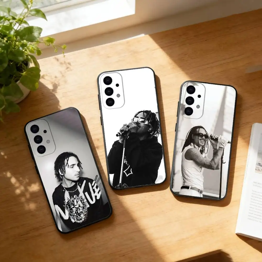 Rapper Matue 333 Phone Case For Samsung S25,24,23,22,30,21,10,9,Ultra,Plus,Lite Soft Black Case