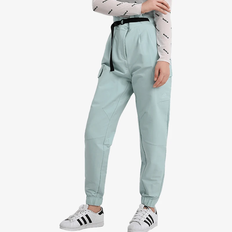 

Официальные новые женские тканые свободные спортивные брюки-карго Adidas GR3739