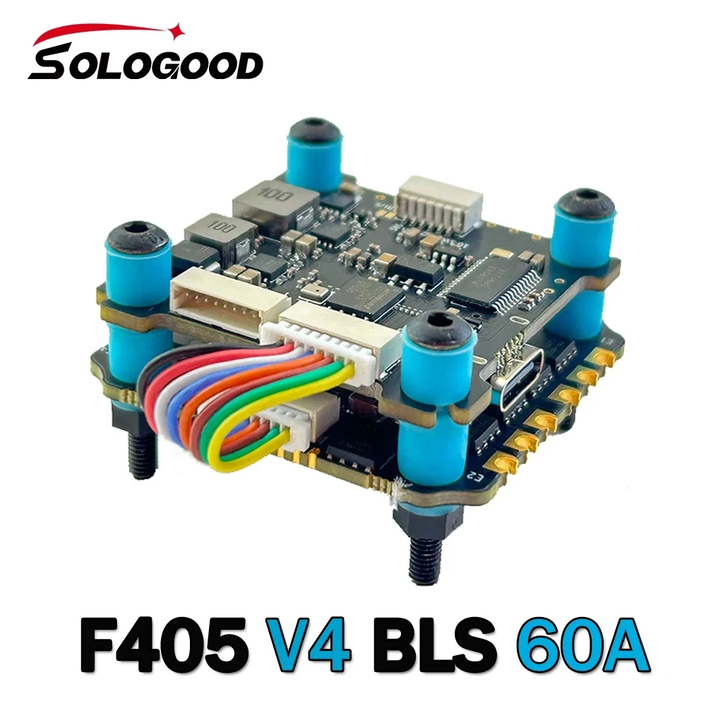 

SoloGood F405 V4 BLS 60A Stack ICM42688P F405 BLS60A 4in1 ESC 30.5X30.5mm 2-6S for FPV Drones