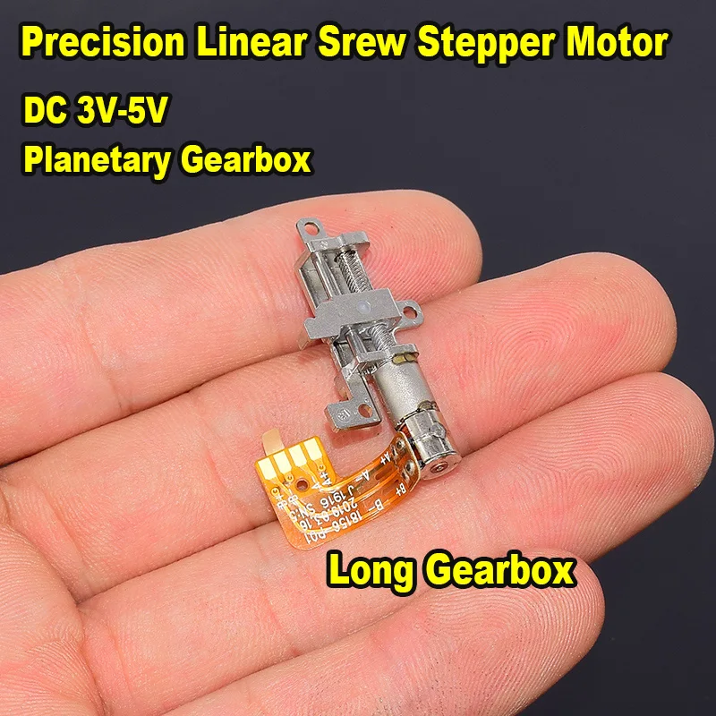 Micro Mini 5mm 2-phase 4-wire Precision Planetary Gearbox Gear Stepper Motor Stepping Motor Linear Screw Rod Slider Bracket