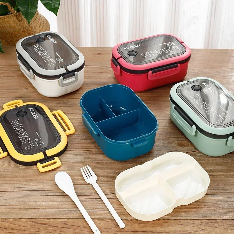 Lunch Box portatile per bambini scomparti microonde Bento con cucchiaio bambini Kid School campeggio all\'aperto Picnic Food Container