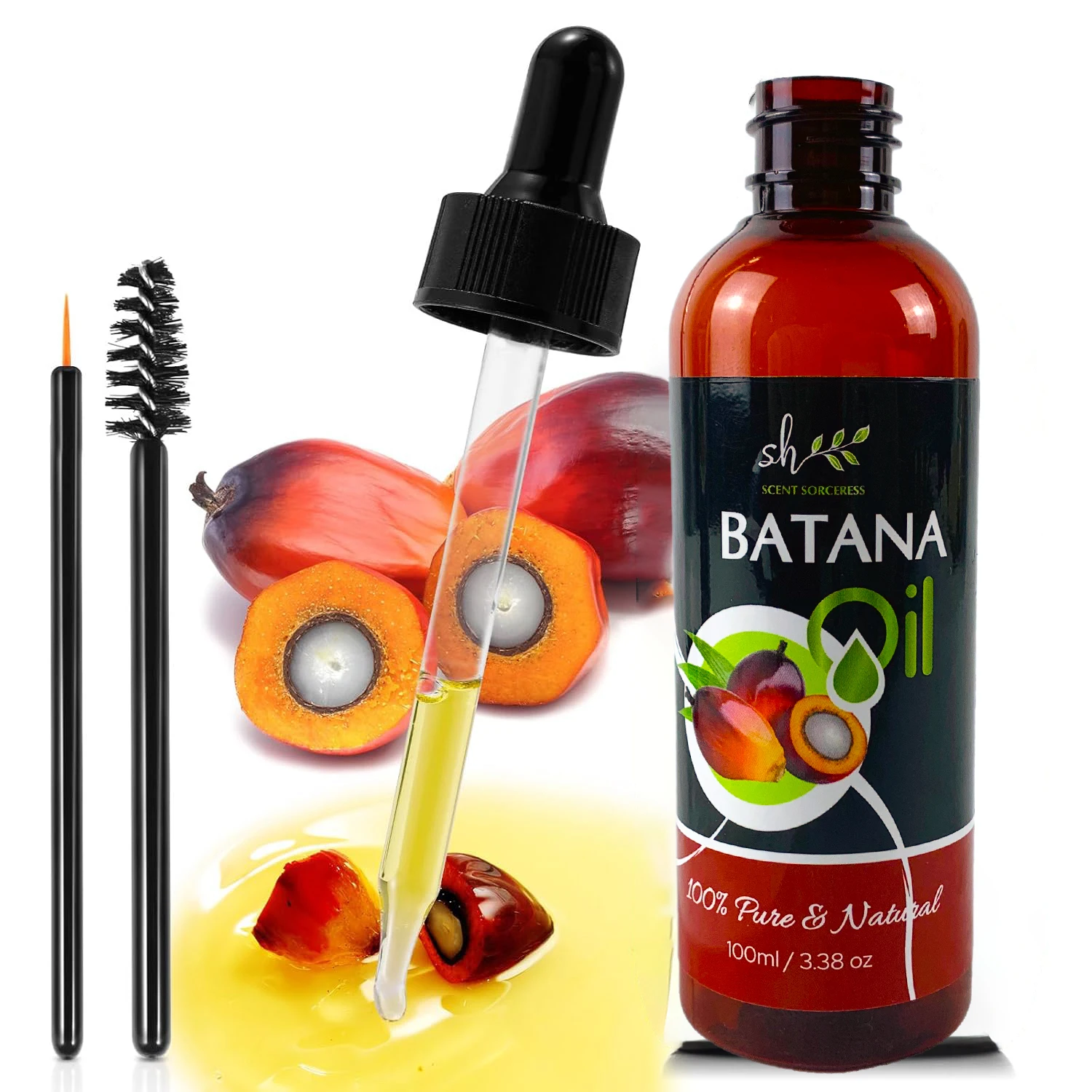 

100ML Batana Oil Shampoo Soothing Scalp Intense Repair Batana Nourishing Shampoo for All Hair Types Massage Essential Oil