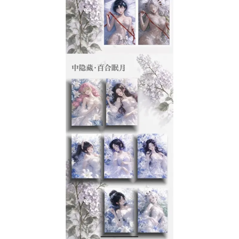 Anime Collectible Trading Cards Set Special Foil A4 Large Card Photo Album Refrigerator Sticker Hobby Collect Gifts for Anime