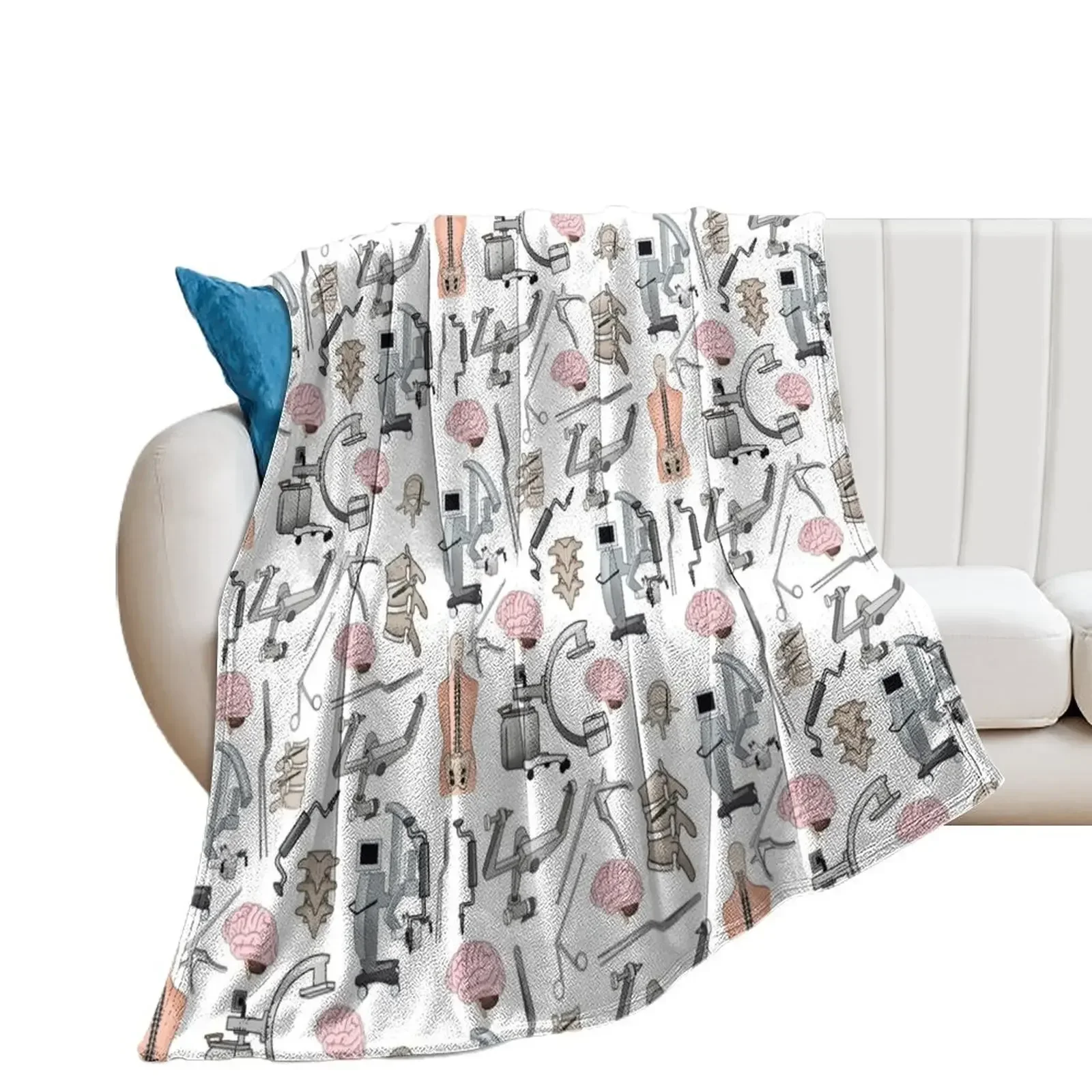 

neurosurgery Throw Blanket Flannel Loose Blankets