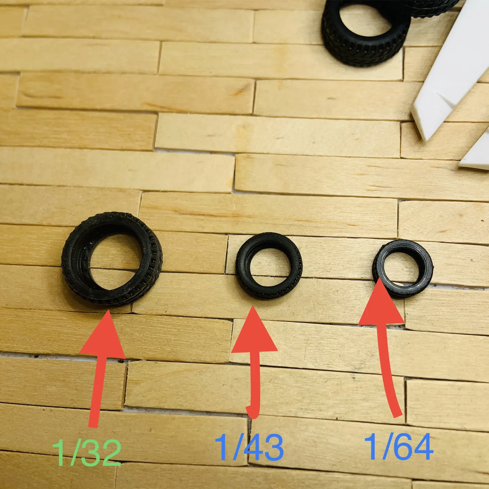 50Pcs 1/32 Modell Auto Gummi Reifen Diorama Reifen Display Sammlung Für Metall Auto Display Werkzeuge 1:32 Szene Zubehör 20mm Durchmesser – Detail 4