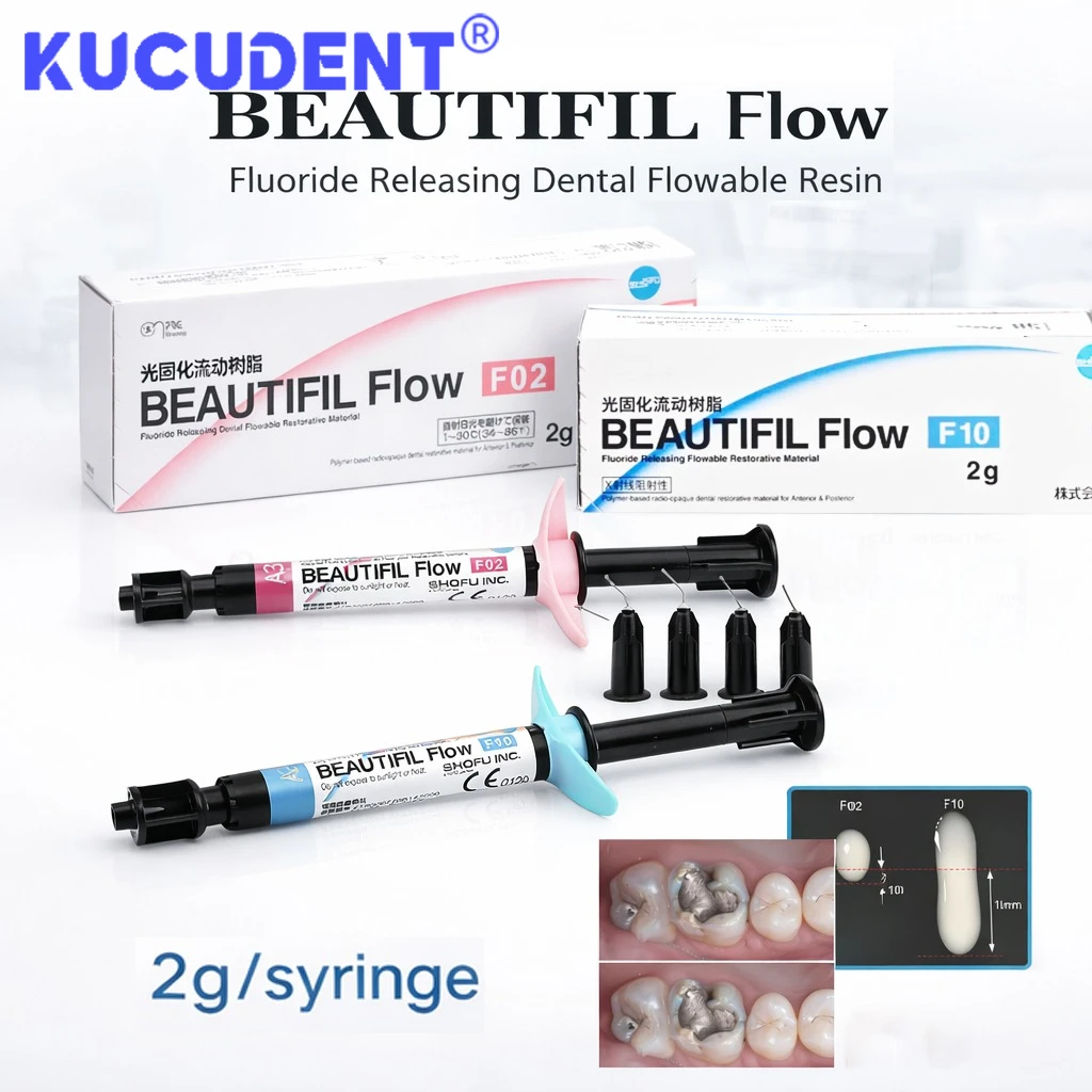 

2g Dental Light Cure Flowable Composite Resin Nano Hybrid A1 A2 A3 Shades Tube For Filling Restoration Crown Repair Material