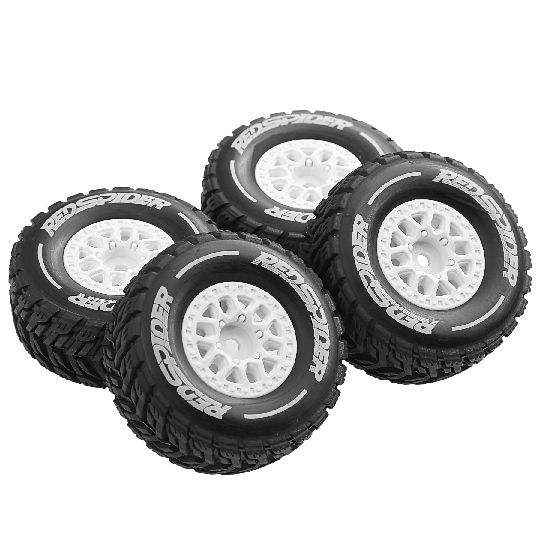

For 1/14 Mini Mojave Short Truck RC 4pcs Tires LC Short Truck Wheels MOJAVE GROM
