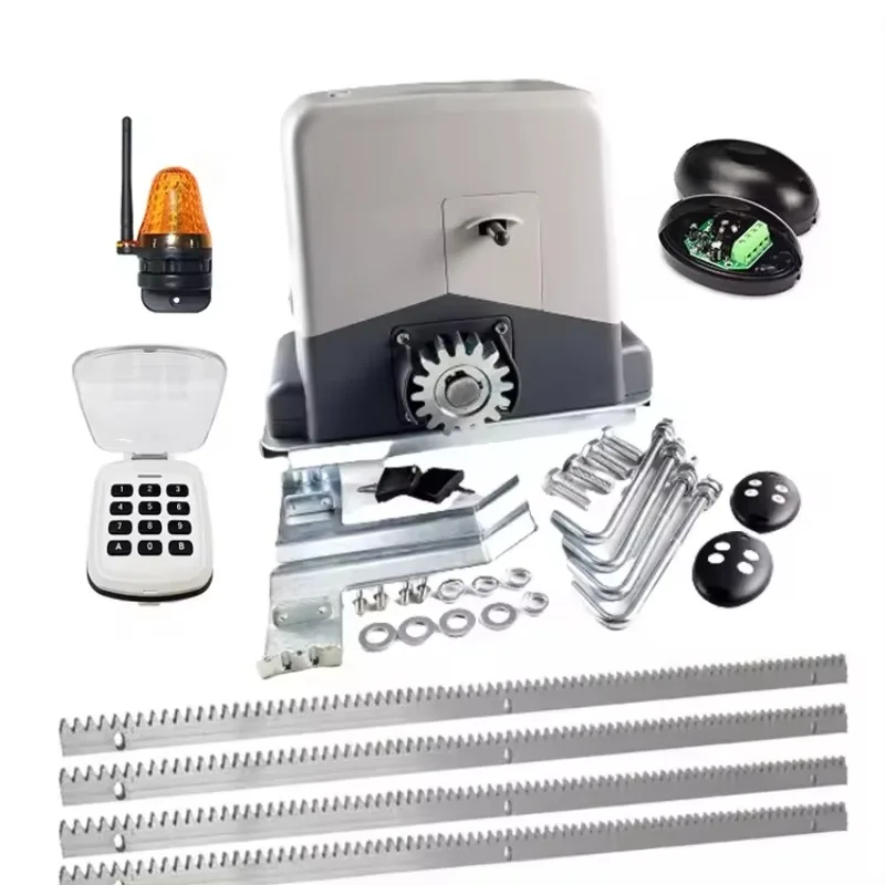 2026 Hot Sale NICE Sliding Gate Opener 1000KG AC Motor Electric Automatic Complete System Operator with Keypad
