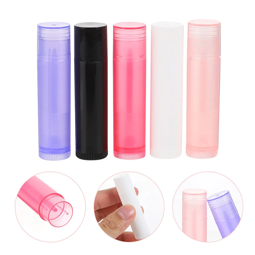 40pcs Empty Lipstick Tubes DIY Lip Balm Containers Portable Gloss Holder Small Size Lightweight Travel Friendly