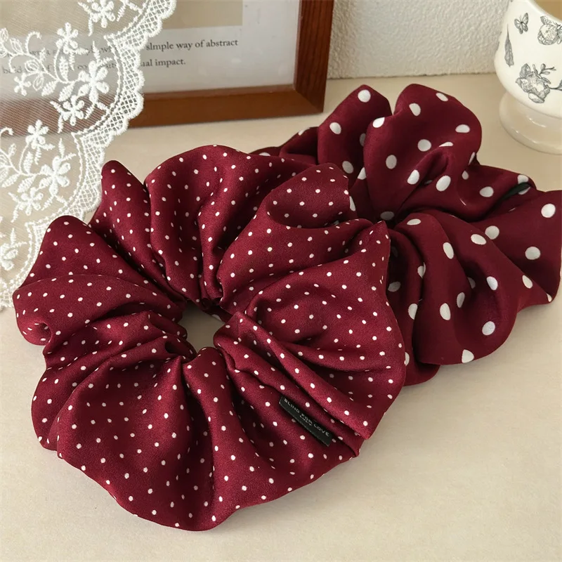 versione-coreana-semplice-fascia-per-capelli-grande-a-pois-bordeaux-legata-testa-a-sfera-corda-per-capelli-coda-di-cavallo-versatile-corda-legata-testa-fiore