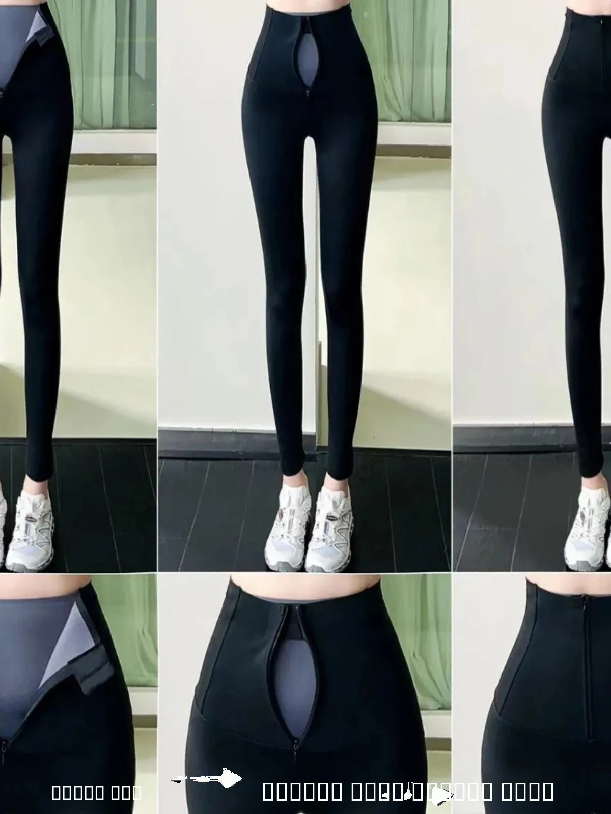 

Брюки женские с высокой талией из фитнес-кожи, флагманский магазин, двойное утягивание живота, подтяжка ягодиц, на молнии, облегающие, верхняя одежда