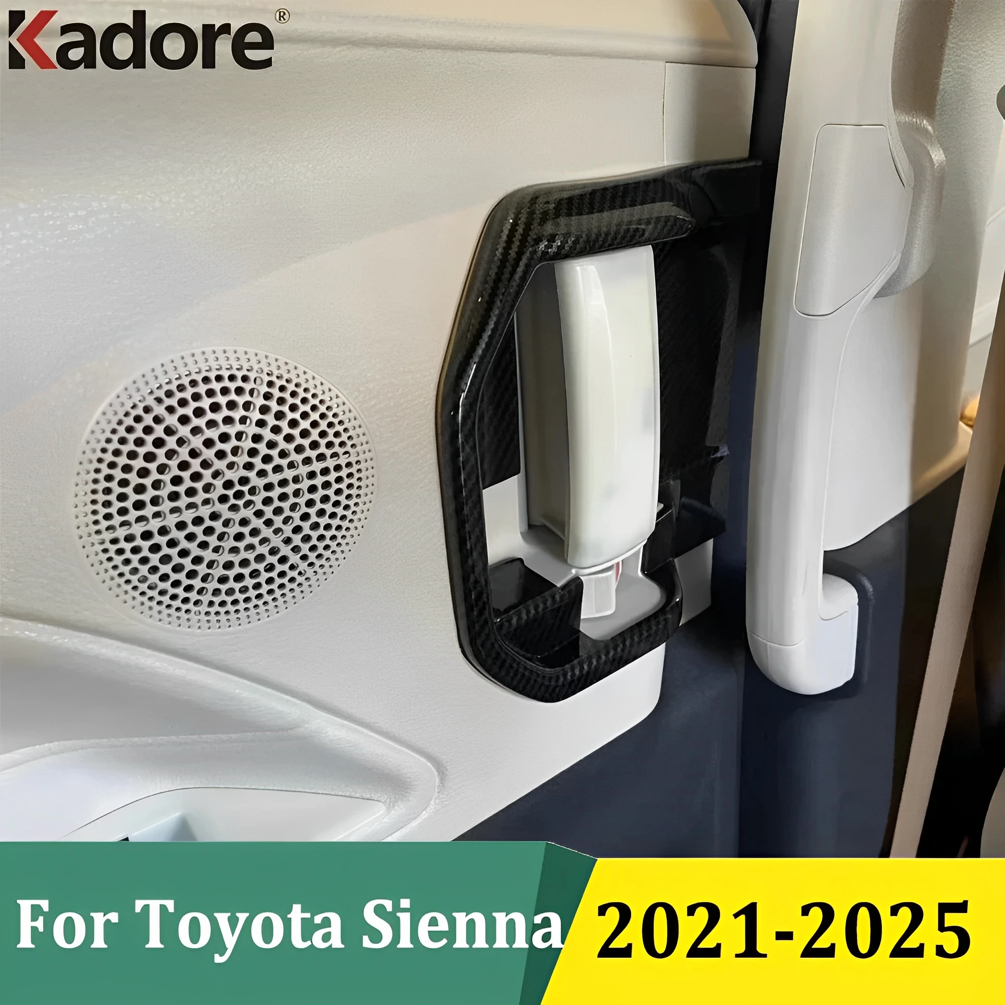 

Для Toyota Sienna 2021 2022 2023 2024 2025 ABS углеродное волокно внутренняя дверная ручка крышка накладки наклейка защита автомобильные аксессуары