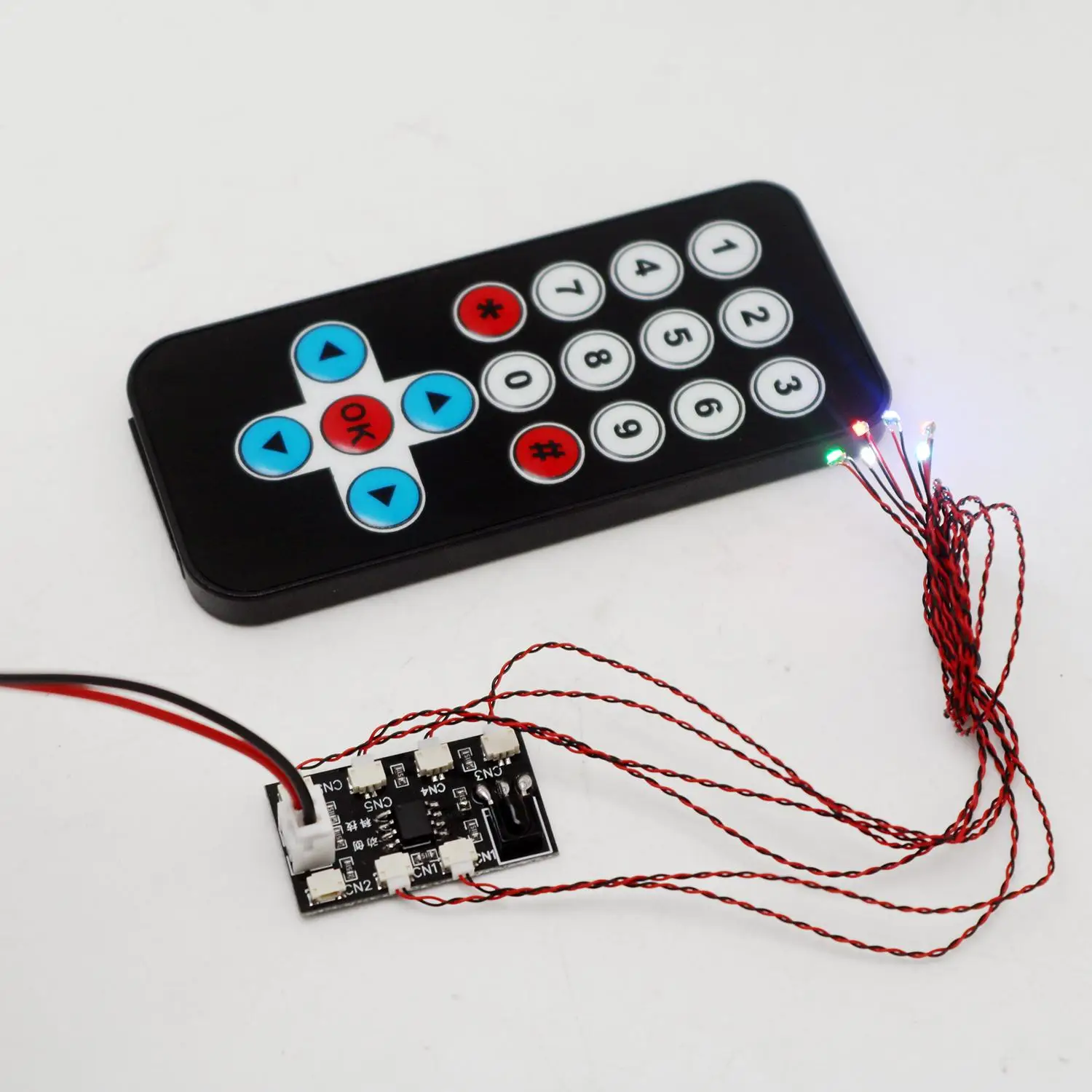 LED Licht Set Universal Fernbedienung Treiberplatte verdrahtet W 0805 SMD LED für Gundam Figur Roboter Szene Modell Beleuchtung Sandtisch – Detail 6