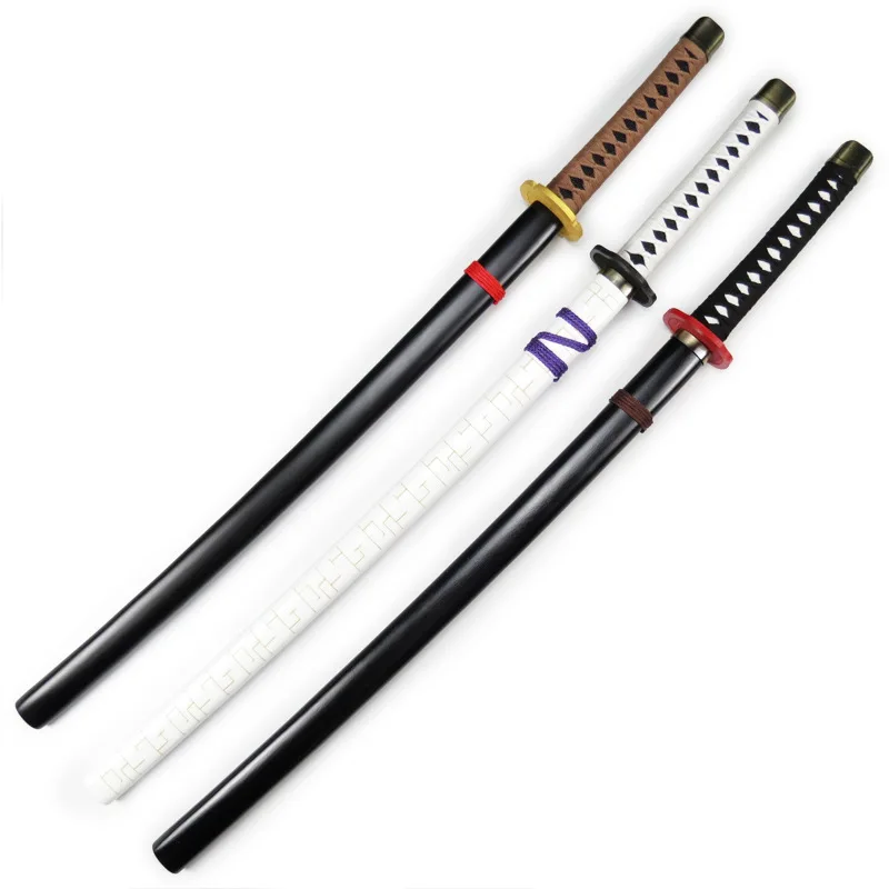 100 cm/33,37 in Inuyasha Holz Schwerter Modell Katana Requisiten Waffe Natürliche Zähne Cosplay Anime Peripheriegeräte Outdoor Spielzeug Sammeln