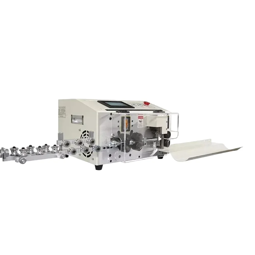 SWT508-MAX1-6S Computer Sheathed Cable Wire Stripping Cutting Peeling Machine, for Cable Crimping and Peeling From 0.2-25mm²