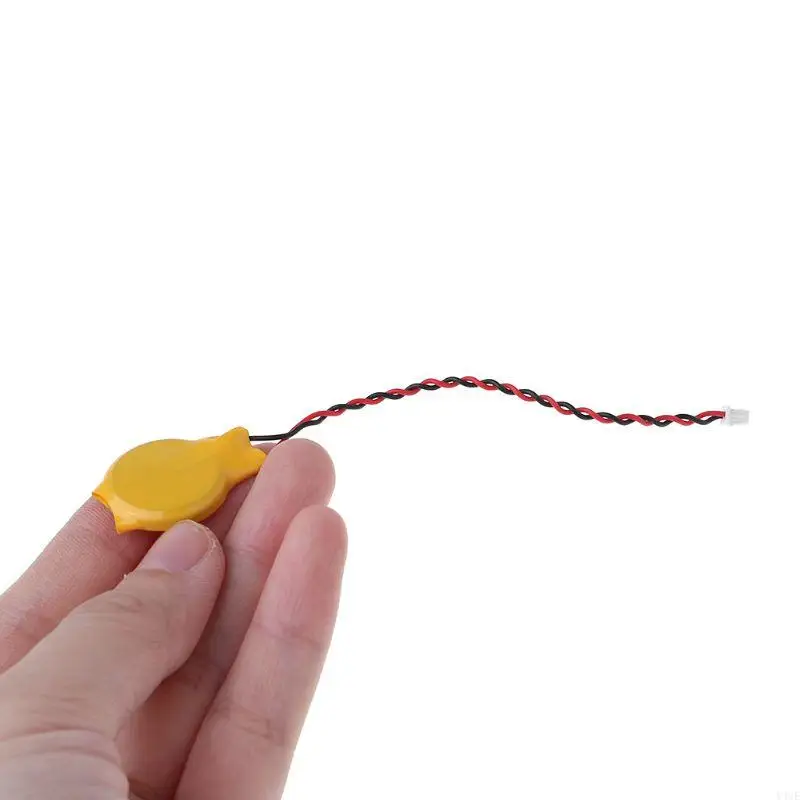 Y4ue 2 PIN CR2032 2032 Dây pin Máy tính xách tay BioS Bios CMOS Pin với dây đai Disassemble Cáp 1.25 phích cắm