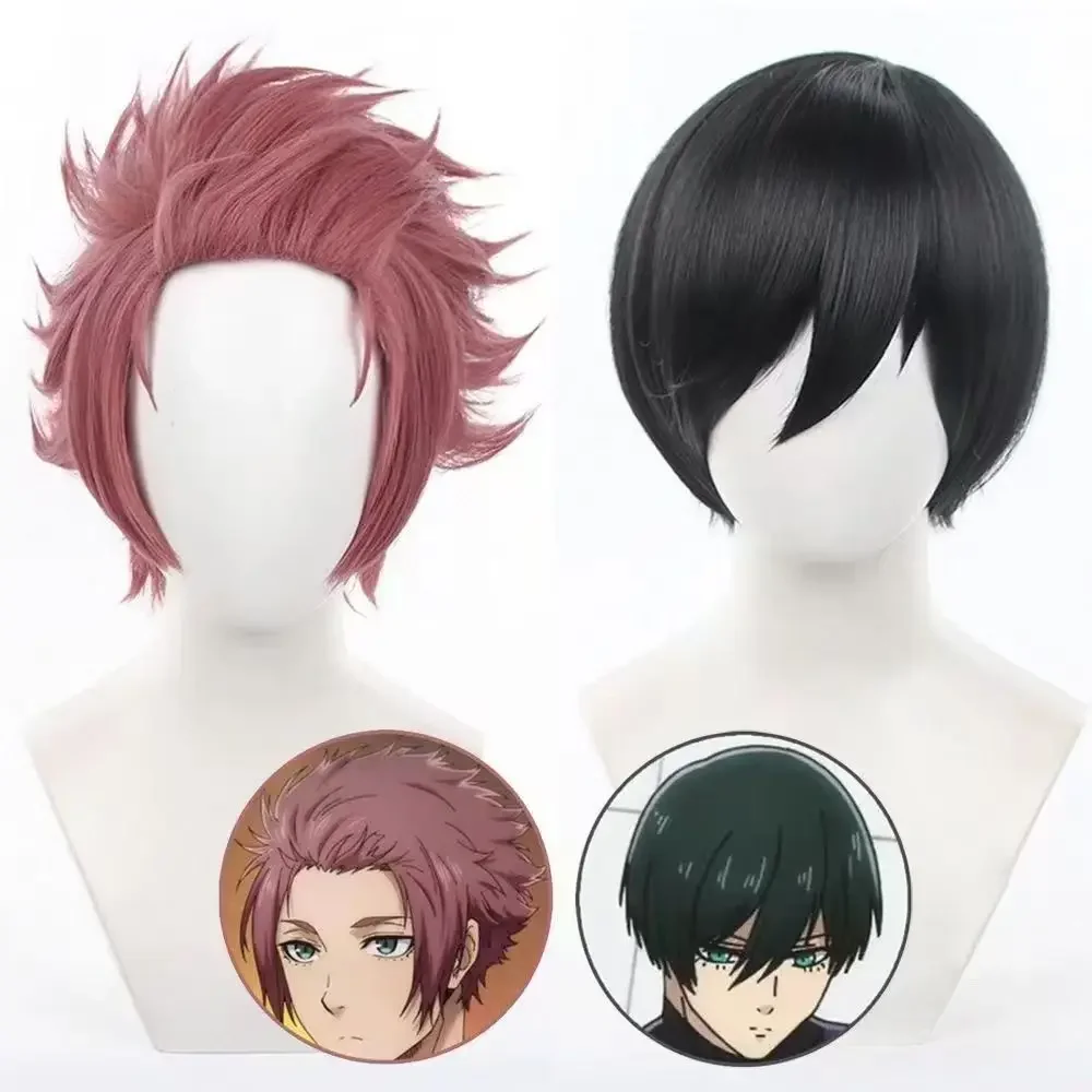 2026 Anime Rin Itoshi/Sae Itoshi Cosplay Wig Short Wigs Heat Resistant Synthetic Hair Halloween Party