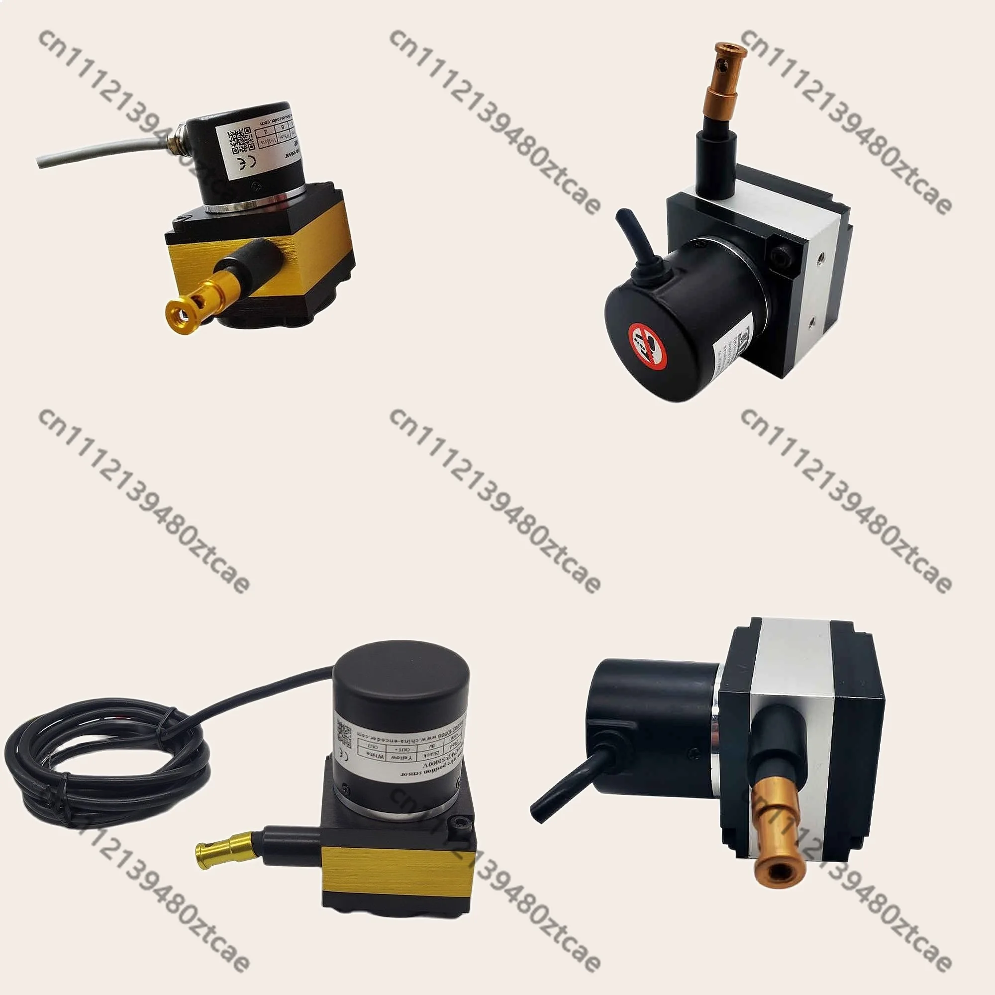 1000mm Range Draw Wire Displacement Sensor Linear Rope Encoder String Pot Potentiometer Type