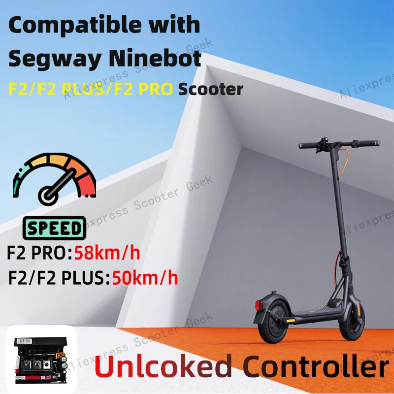 وحدة تحكم مخصصة 58 كم/ساعة سرعة غير محدودة لـ Ninebot بواسطة Segway F2/F2 II/F2 PLUS/F2 PRO E D Scooter 32 كجم 58 كم/ساعة جزء اللوحة الأم