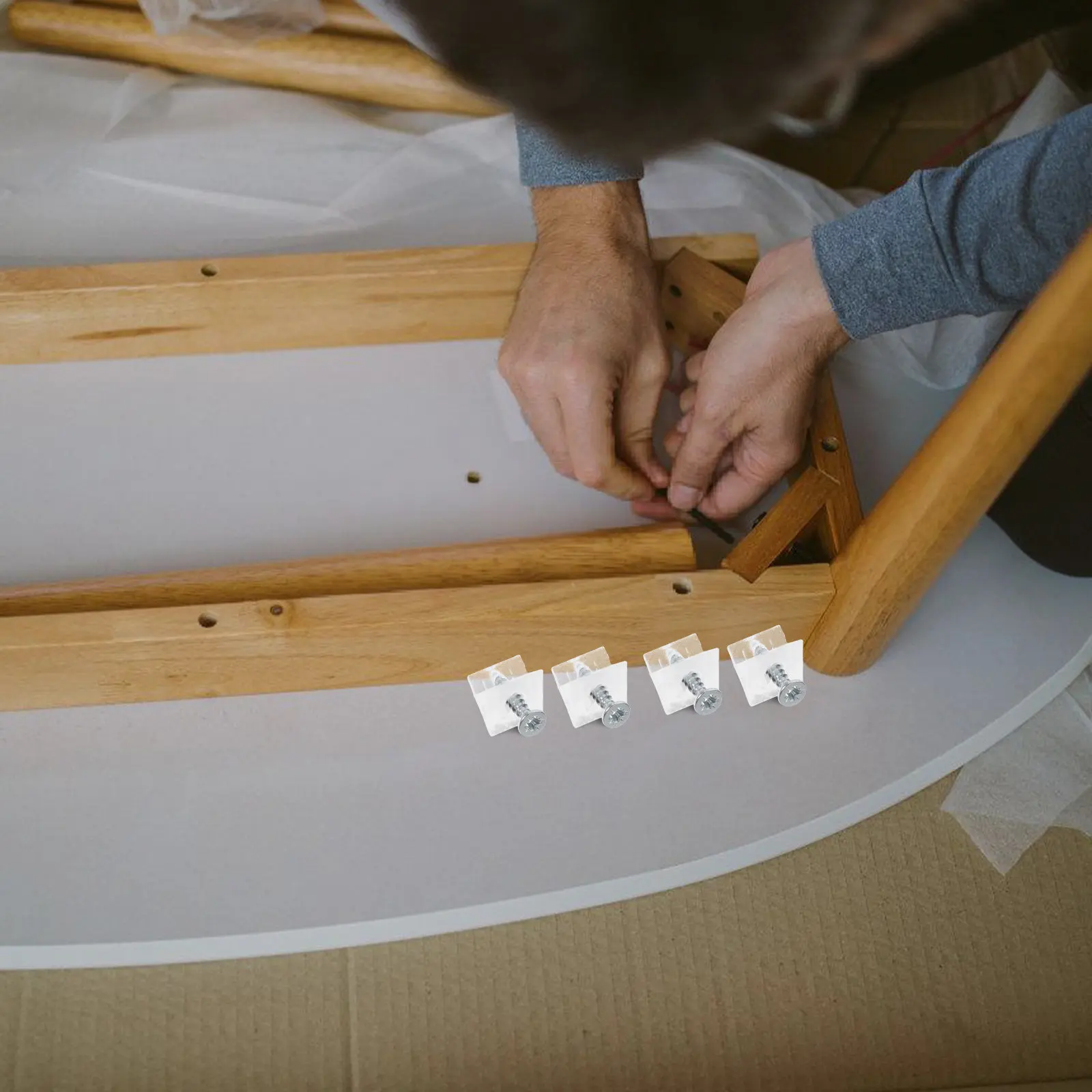 

50 шт. пластиковых угловых кронштейнов для ящиков, мебельных клиньев, нижних опор для шкафов, комодов, полок, для усиления конструкции